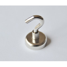 Nickle Plated Permanent Magnetic Hook Called Pot Magnet E25